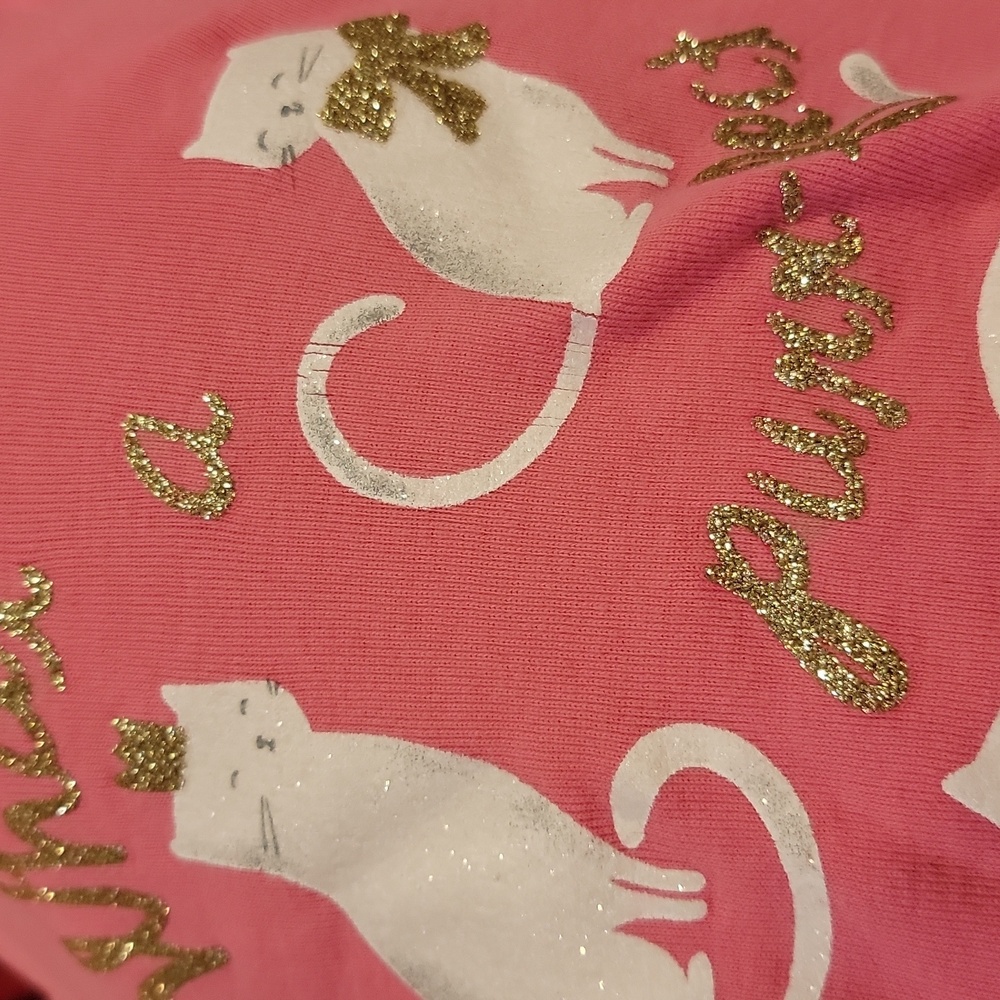 5/$25 Gymboree size 4 pink long sleeve shirt. Cat graphic - Picture 7 of 7